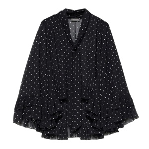 Mint Velvet Black Polka Dot Print Blouse